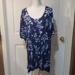 2X 26/28 Floral Tunic NWOT
